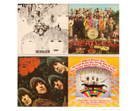 A collection of The Beatles Reissue LPs to include (1) Revolver (1984 UK Stereo Press, Parlophone - PCS 7009, Matrix Side A Y