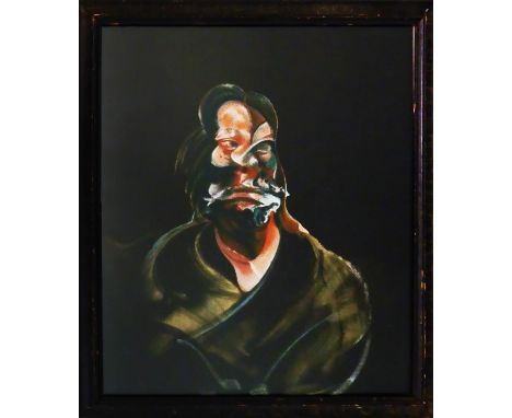 FRANCIS BACON 'Henrietta Moraes', 1966, lithograph, printed by Maeght, 32cm x 26cm, framed and glazed. 