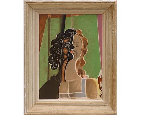 GEORGES BRAQUE 'Femme', 1939, original lithograph, printed by Mourlot, 35cm x 26cm, framed and glazed in French frame. 