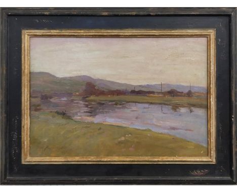 WILHELM HUGO RUPPRECHT (German 1881-1970) 'Landscape near Ludwigsburg, Baden-Wurttemberg', oil on canvas, singed, 35cm x 50cm