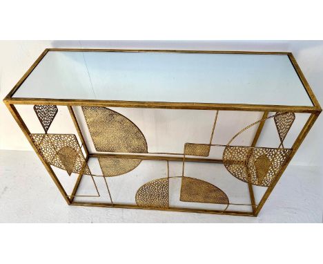 CONSOLE TABLE, 75 X 100 X 35CM, 1950's Italian style inspired design. 