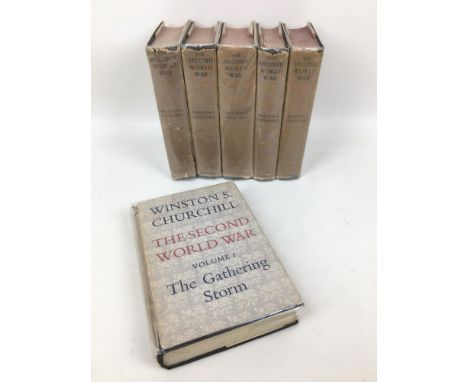 Winston Churchill, first edition 'The Second World War' in 6 volumes, published by Cassell, with first volume 'The Gathering 