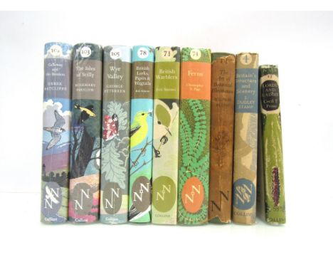 Nine New Naturalist's including "Galloway and the Borders", 2007, No. 101; "The Isles of Scilly", 2007, No. 103; "Wye Valley"