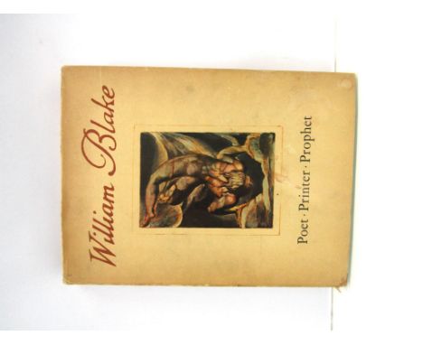 Geoffrey Keynes: "William Blake Poet Printer Prophet", 1965, first edition, 32 coloured plates as called for, original cloth 