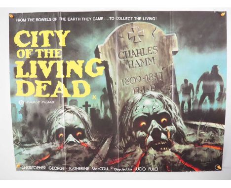 CITY OF THE LIVING DEAD (1980) - UK Quad film poster - Considered one of the big four Fulci films and the first in his 'Gates