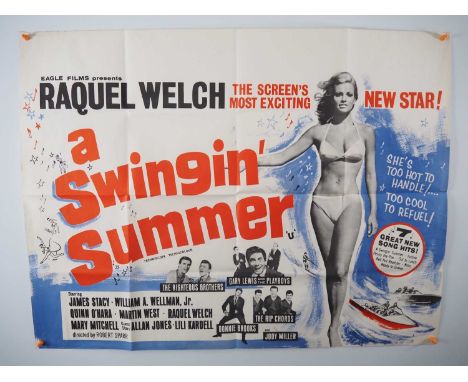 A SWINGING SUMMER (1965) - UK Quad for this rock n roll musical comedy featuring The Righteous Brothers and introducing Raque