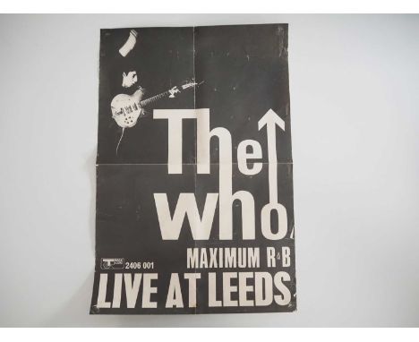 THE WHO 'LIVE AT LEEDS' (1970) A folded promotional poster originally issued with the first release of the album of the same 