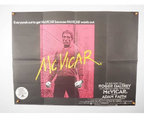THE WHO 'MCVICAR' (1980) UK Quad film poster - folded