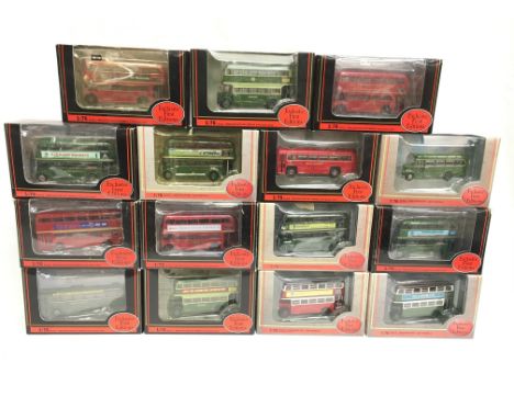 15 x EFE Exclusive First Editions 1/76 scale London buses, includes Allsorts 20th Anniversary 1985-2005 limited edition STL m