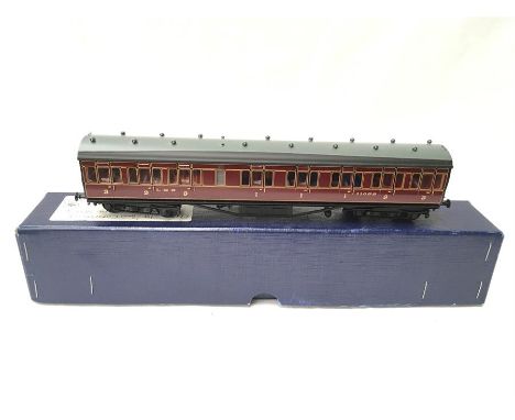 LAWRENCE Scale Models Brass Kit built LMS full panelled Suburban Composite with Lavatory # 11053. Built by Derek Lawrence and