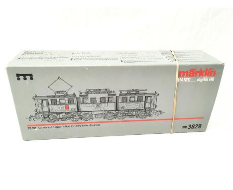 MARKLIN Hamo 2R 3829 DB Green BR E91.9 articulated O/H Electric Locomotive # 191 099-1 - for DCC or DC operation - one rubber