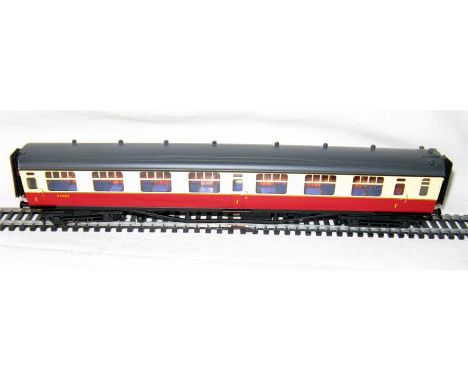 LAWRENCE Scale Models Brass Kit Built BR(S) Crimson & Cream Bulleid 1st Class Coach # S7609 built by Derick Lawrence and pain