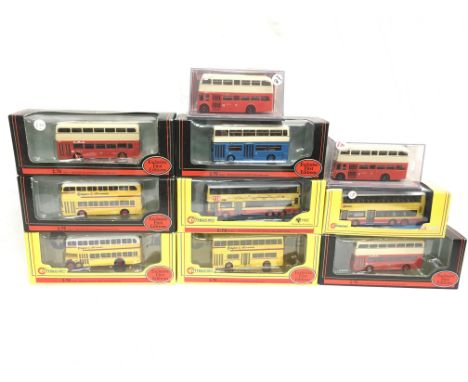 Ten EFE and Corgi 1/76 scale diecast Chinese buses, includes Corgi #41904 CMB Leyland PD3/4 Presented by Hong Kong Transport 