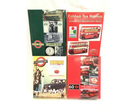 Four EFE Exclusive First Editions 1/76 scale limited edition London bus sets, includes Beatties of London Set. Appear M and b