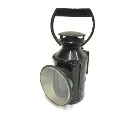 Bladon (Birmingham) British Railways SR Southern signal lamp, tri-colour with red blue and clear lens. Height 28cm. 