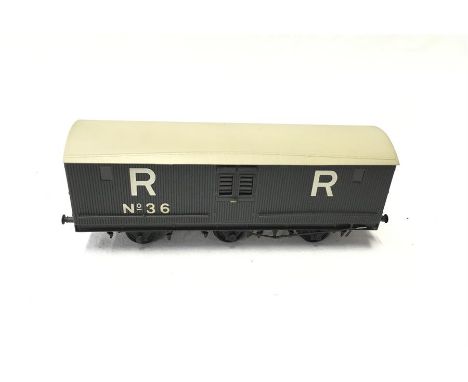 A LAWRENCE Scale Models Grey Rhymney Railway 3 axle Python A Van #36 with a Lawrence Brass plate underneath. Mint in a Collec