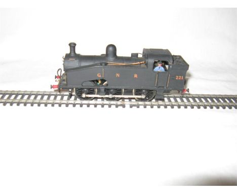HORNBY DUBLO/KIT BUILT - a Kit Built 00 white metal painted GNR Black J50 body on a Hornby Dublo 2R 0-6-0T motorised chassis.