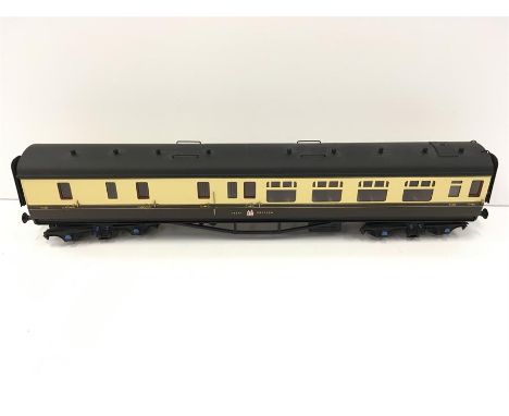 LAWRENCE Scale Models Brass Kit built GWR Chocolate and Cream 3rd/Guard/ Luggage with Black Roof  # 4120. Built by Derek Lawr