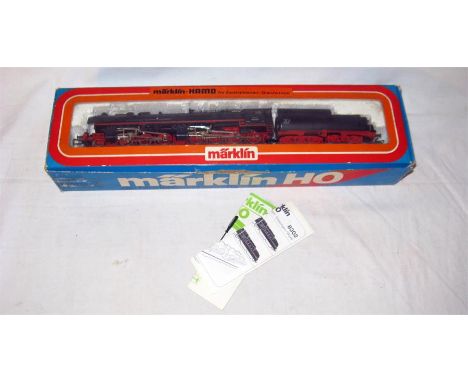 MARKLIN 2R 8302 DR Black BR53 2-6 8-0 'Borsig' and 5 axle Tender. Excellent Boxed with Instructions.