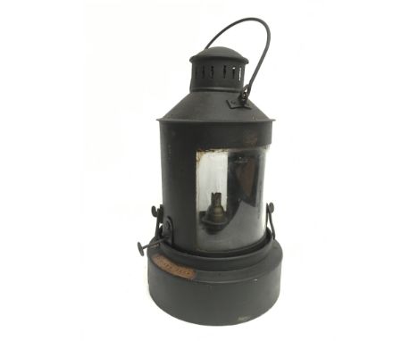 'Up Home Signal' lamp. Height 39cm including handle. 