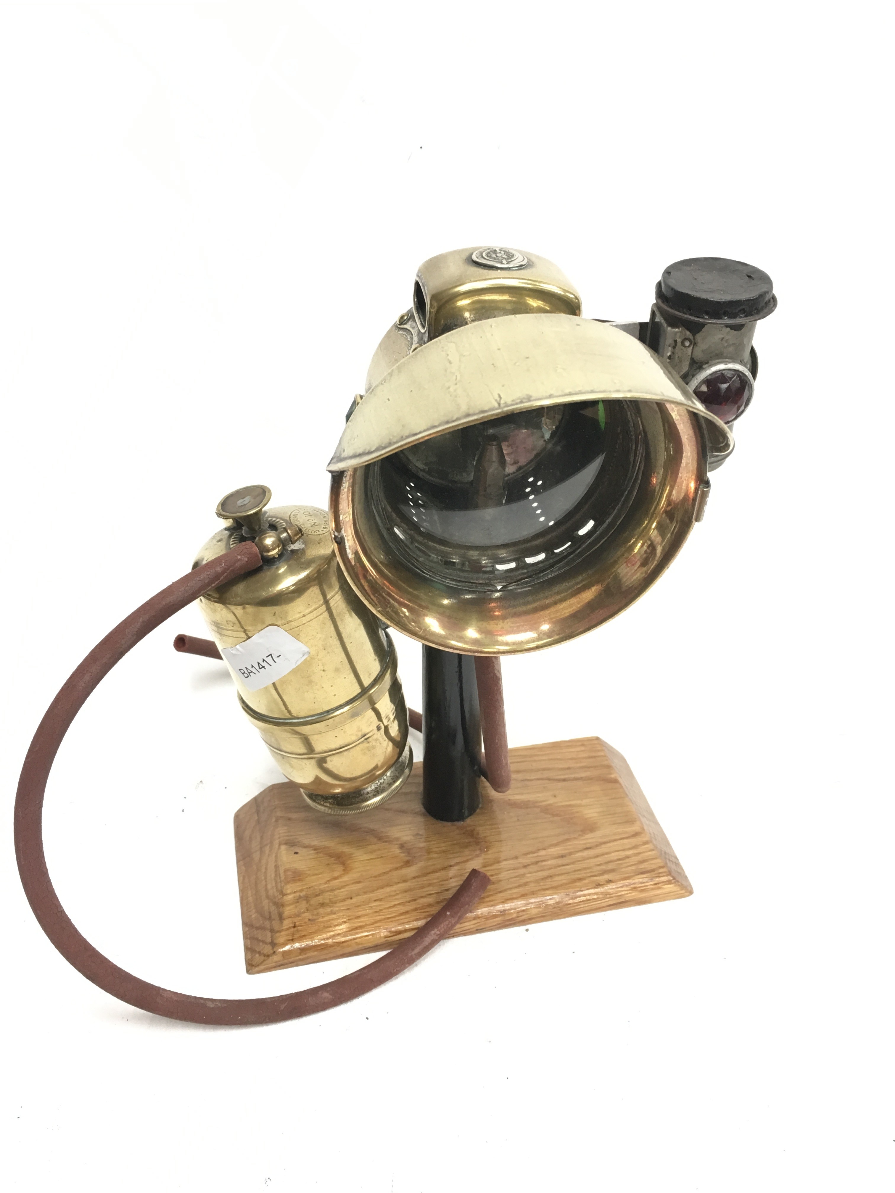 Joseph Lucas Ltd. (Birmingham) King of The Road brass motorcycle