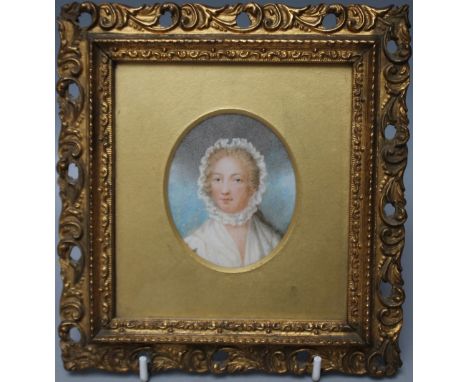 MISS WHEELWRIGHT SENIOR. A 19th century oval portrait miniature on ivory, Charles Edward Stuart 'The Young Pretender' disguis