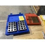 LOT OF 3 1- Fowler setup block no 52-439-246-0, 1- 6 in x 1/8 in thk tool steel parallel set, no