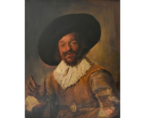 SCHMITZ  Jod. A. (Kopist) "Der fröhliche Trinker" nach Franz Hals (um 1580 Antwerpen - 1666 Haarlem), Mann im Dreiviertelport