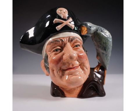 Large Royal Doulton character jug Long John Silver (D6335), issued in 1951 and based on the pirate from Robert Louis Stevenso