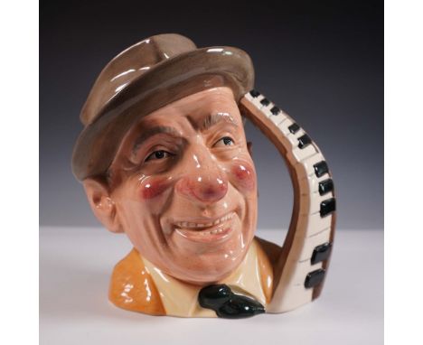 Royal Doulton large character jug of Jimmy Durante (D6708) from The Celebrity Collection, issued in 1983. This hand-made, han