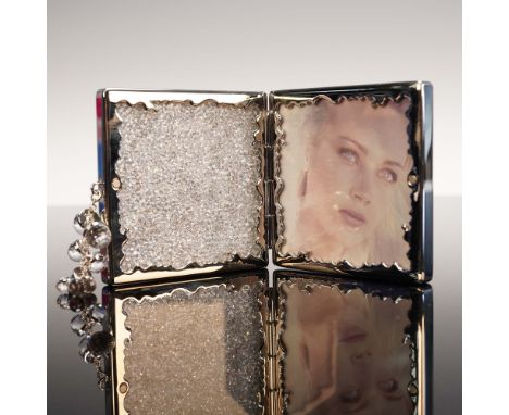 This elegant Swarovski Crystalline picture frame adds a refined sparkle to cherished memories. Designed by Annabelle Adie, th