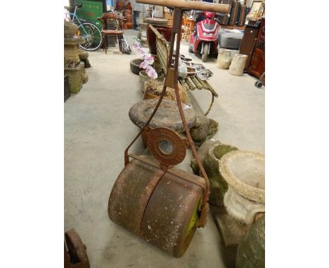 An old garden roller.