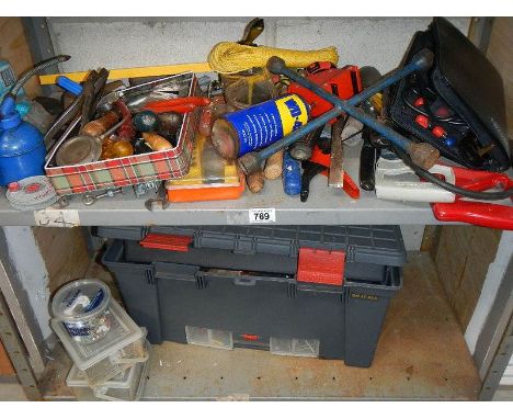 2 shelves of tools.