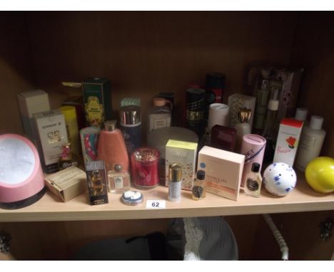 A collection of vintage perfume, talc etc.