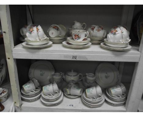 2 vintage tea sets 40+ pieces in both