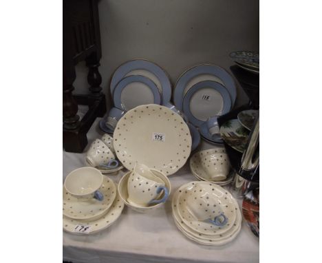 A 20 piece Royal Doulton dinner set and a Grindley 21 piece vintage tea set