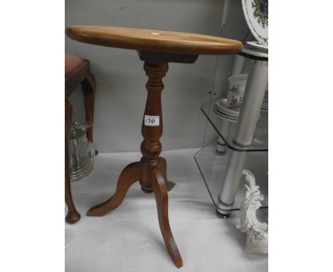 A pine tripod table