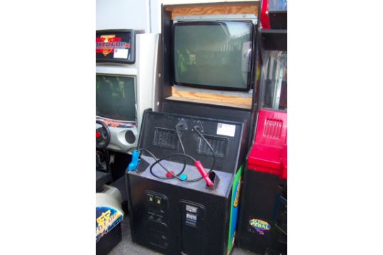 Point Blank Shooter Arcade Game Dx Cabinet Item Is In Used