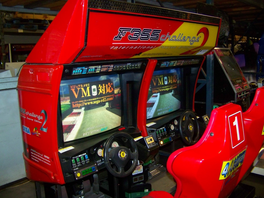 F355 CHALLENGE 2 FERRARI TWIN RACING ARCADE SEGA Item is in used ...