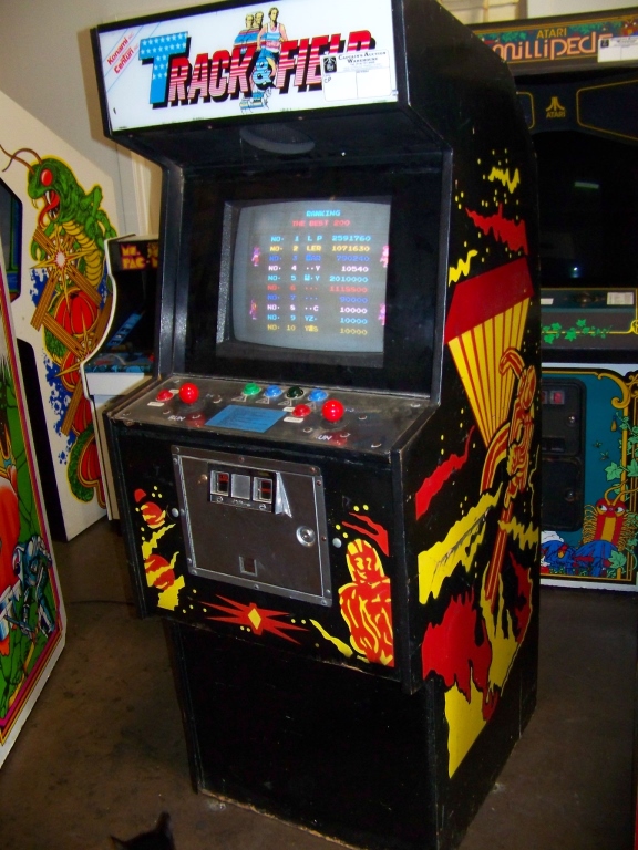 HYPER OLYMPICS TRACK & FIELD CLASSIC ARCADE GAME Item is in used ...