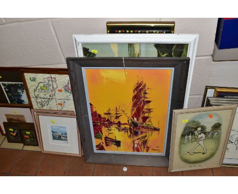 PAINTINGS AND PRINTS, ETC, to include two limited edition prints of Tuscany signed Khosrow, size approximately 14cm x 12cm in