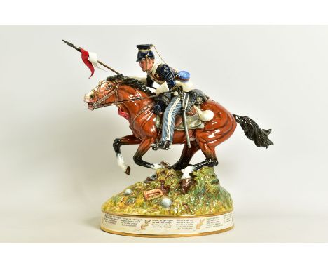 A LARGE ROYAL DOULTON PRESTIGE FIGURE, THE CHARGE OF THE LIGHT BRIGADE HN3718, designed and modelled by Alan Maslankowski, gi