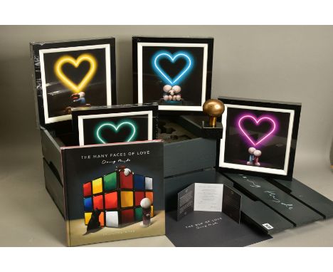 DOUG HYDE (BRITISH 1972), 'BOX OF LOVE', a limited edition box set comprising a bronze sculpture on a marble plinth, approxim