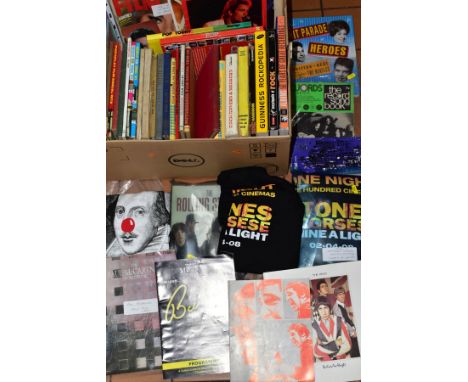 POP, ROCK MUSIC &amp; FILM EPHEMERA to include a Vivienne Westwood 'Shakespeare' Red Nose Day 'T' Shirt (X Large) two Rolling