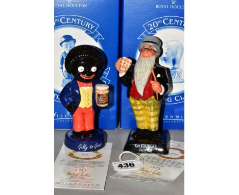TWO BOXED ROYAL DOULTON LIMITED EDITION 20TH CENTURY ADVERTISING CLASSICS, 'Golly' AC1, No1017/2000 and 'Father William' AC2,