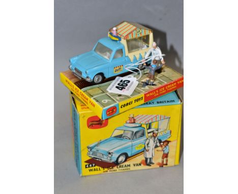 A BOXED CORGI TOYS FORD THAMES WALLS ICE CREAM VAN, No. 447, complete with both figures and correct leaflet, van in very ligh