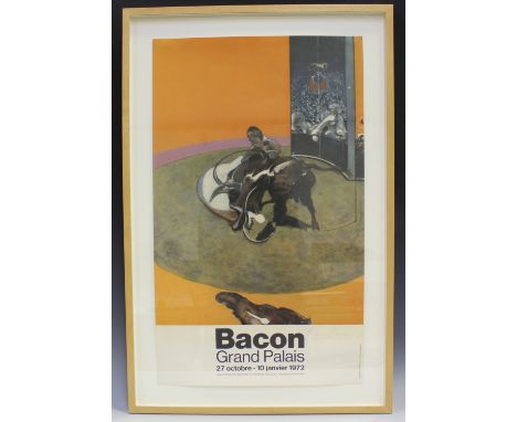 Francis Bacon - 'Bacon Grand Palais' (Poster for the Exhibition), offset lithograph, signed in felt pen by the artist, printe