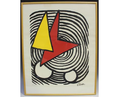 Alexander Calder - Abstract Composition, lithograph, editioned 260/375 in pencil, published circa 1973, sheet size 70cm x 55c