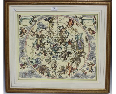 After Hendricus Hondius - 'Haemisphae Latum Bo Anti Rium Stel Reale Qvum' and 'Haemisphaer: Graphicum Coeli Tiet, Vm Sceno Au