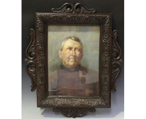 Marion Adams - Portrait of a Mariner, late 19th/early 20th century watercolour, signed recto, Société Lyonnaise des Beaux-Art